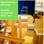 Live Figure Drawing Workshop: Saturday, January 11th, 10am - 1pm