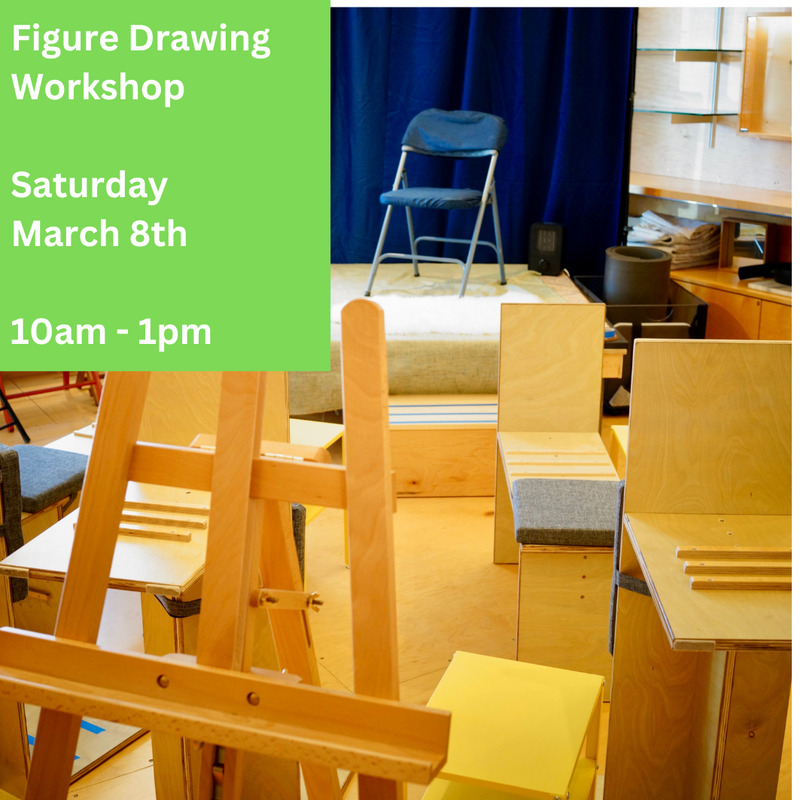 Live Figure Drawing Workshop: Saturday, March 8th, 10am - 1pm