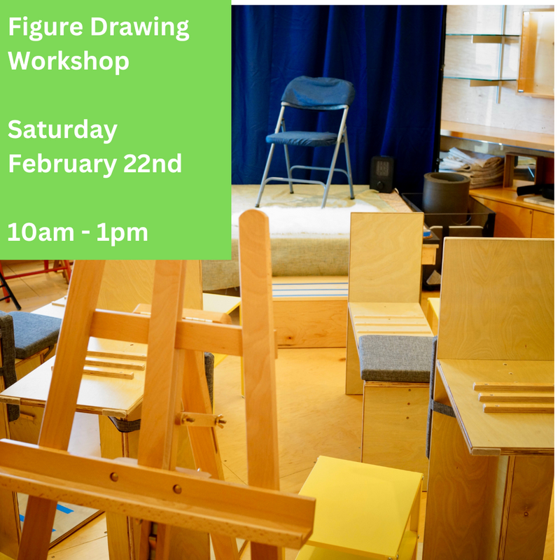 Live Figure Drawing Workshop: Saturday, February 22nd, 10am - 1pm