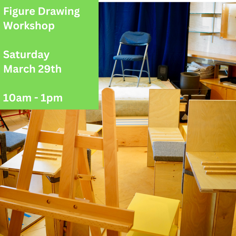 Live Figure Drawing Workshop: Saturday, March 29th, 10am - 1pm