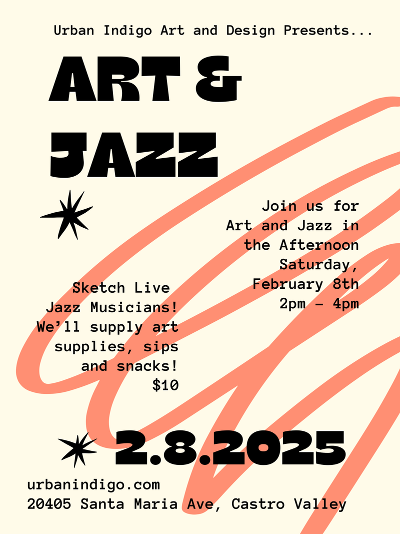 Art & Jazz in the Afternoon, Saturday February 8th, 2pm - 4pm