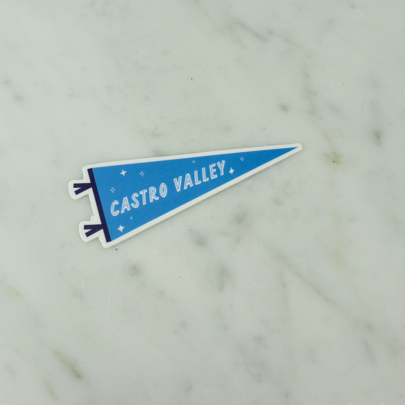 Castro Valley, California Pennant Sticker