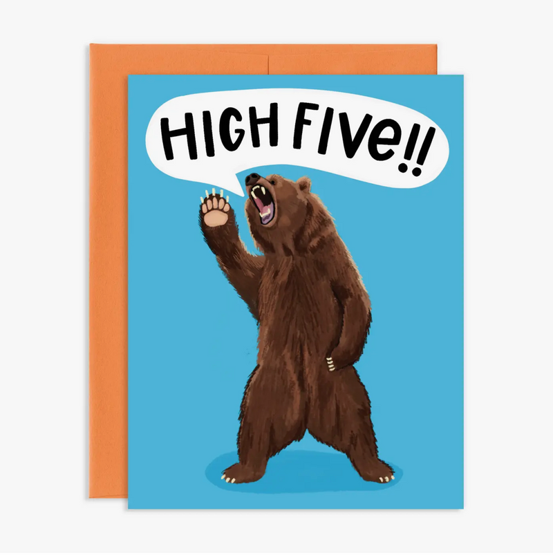 Bear High Five Congratulations Congratulations Card