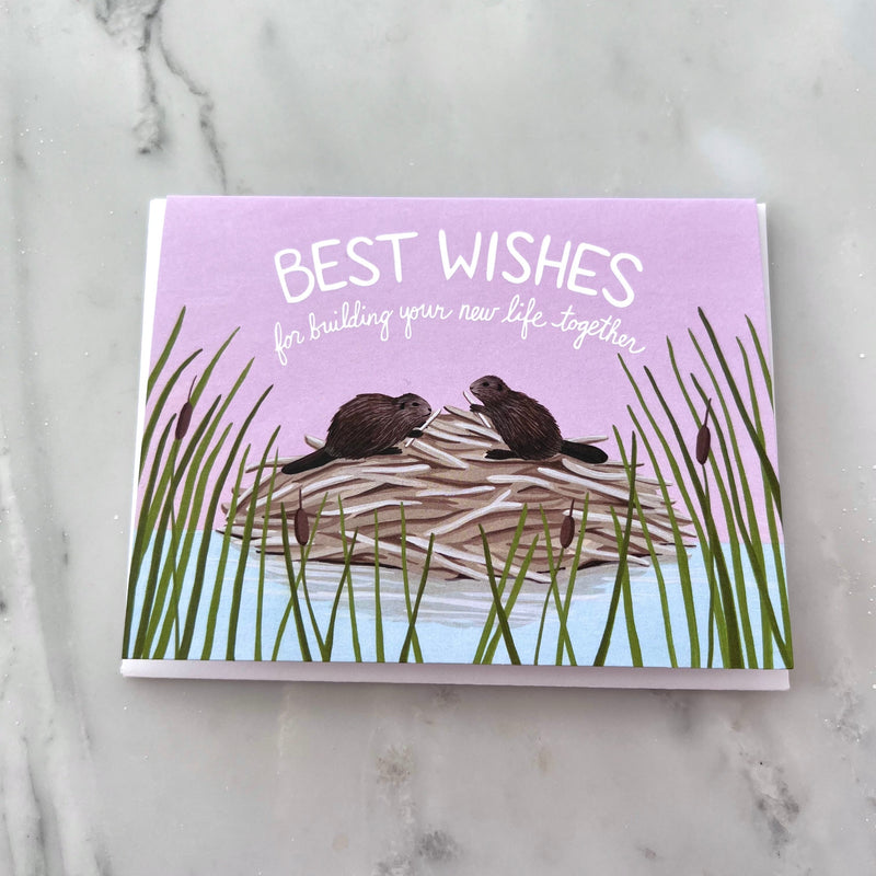 Beaver Best Wishes Card
