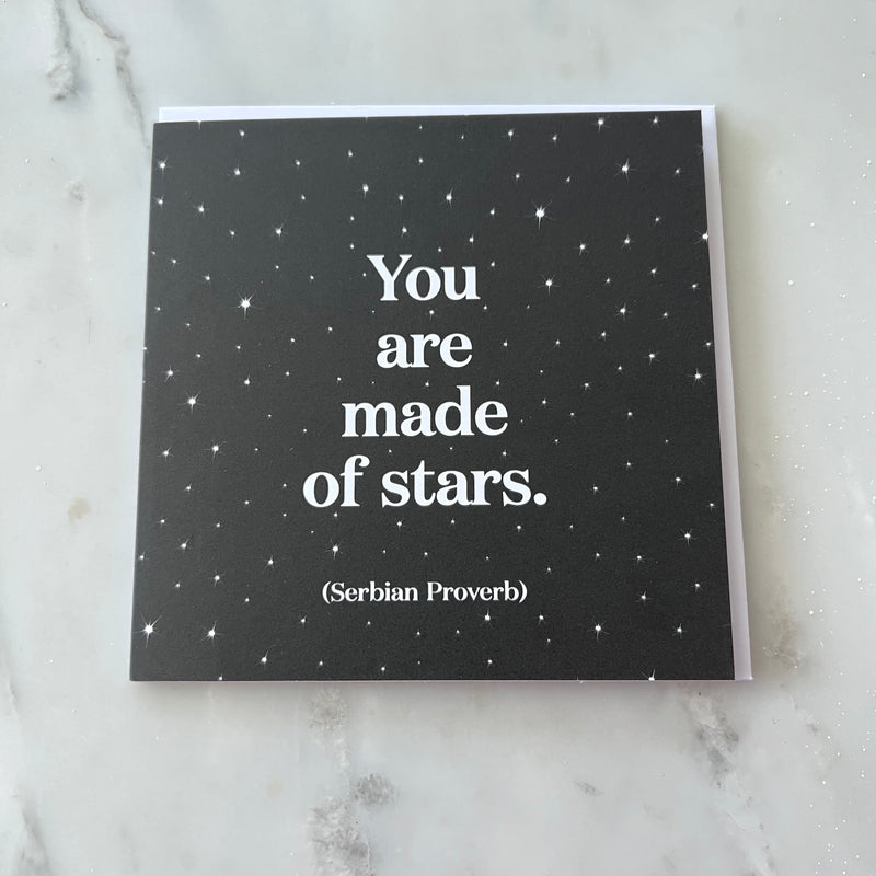 Made Of Stars Thank You Card