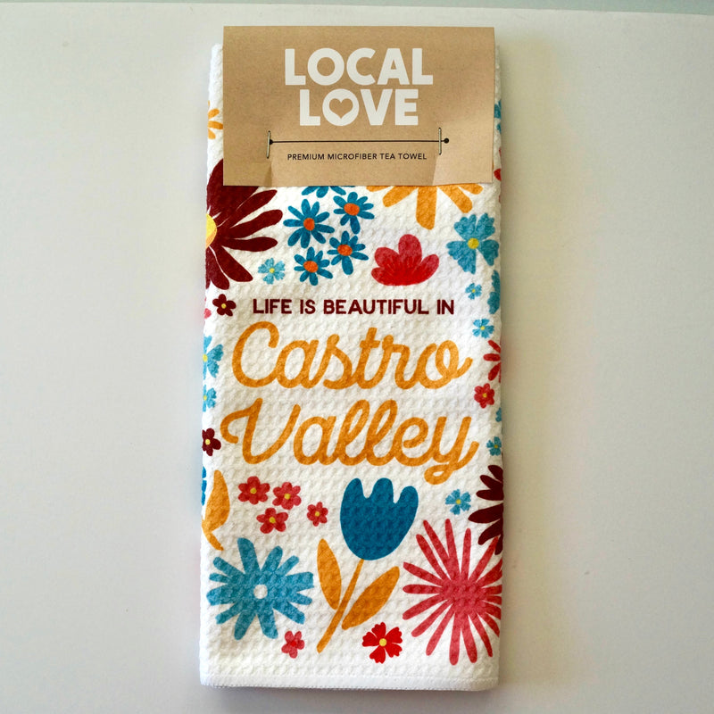 Beautiful Castro Valley Tea Towel