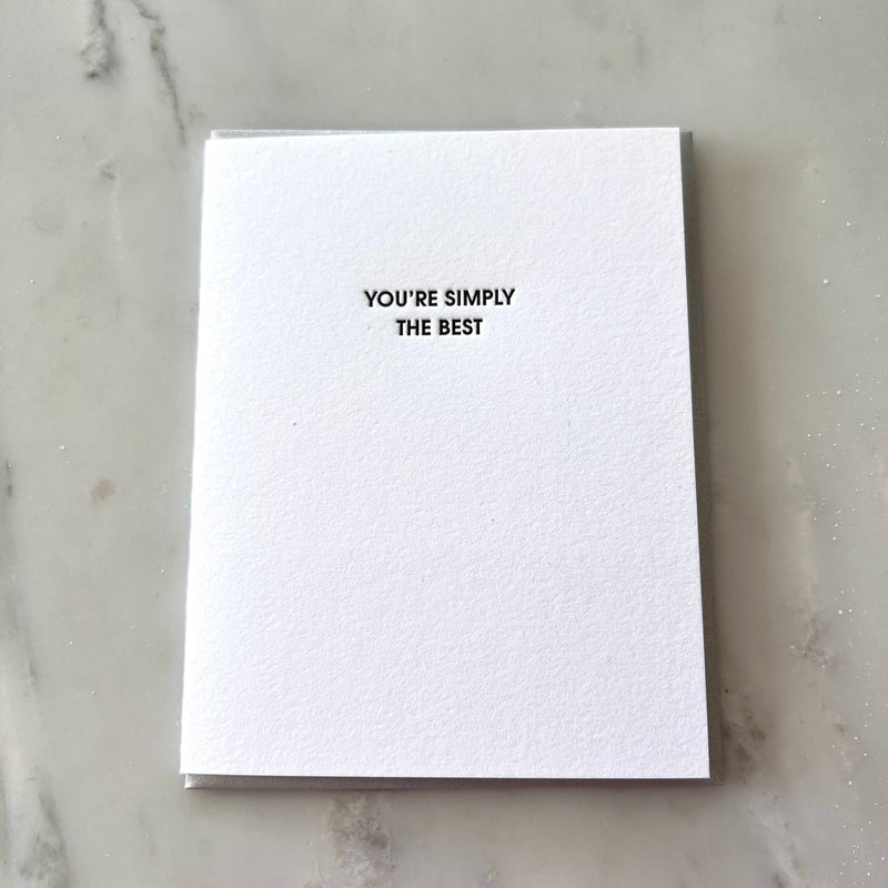 You're Simply The Best Card