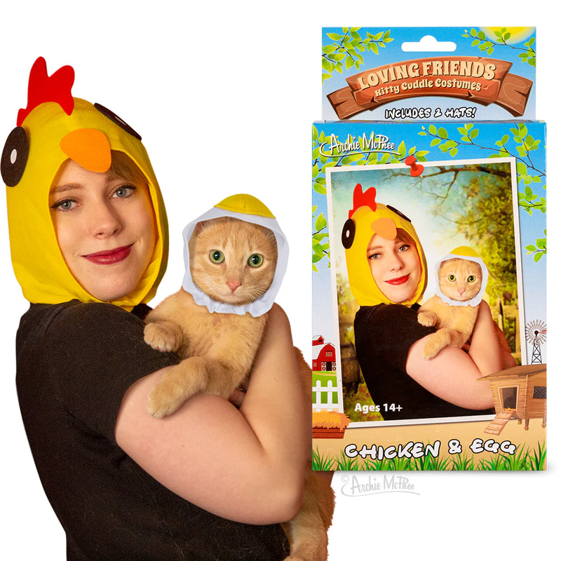 Chicken & Egg Hat for Humans and Cats