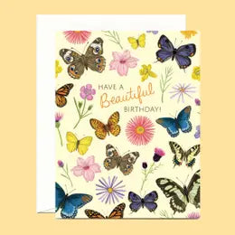 Beautiful Butterfly Birthday Card