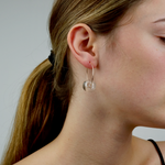 Glass Bubble Hoop Earrings