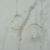 Glass Bubble Hoop Earrings