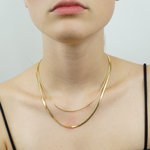Duo Layering Snake Chain Necklace