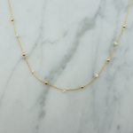 Satellite Pearl Necklace