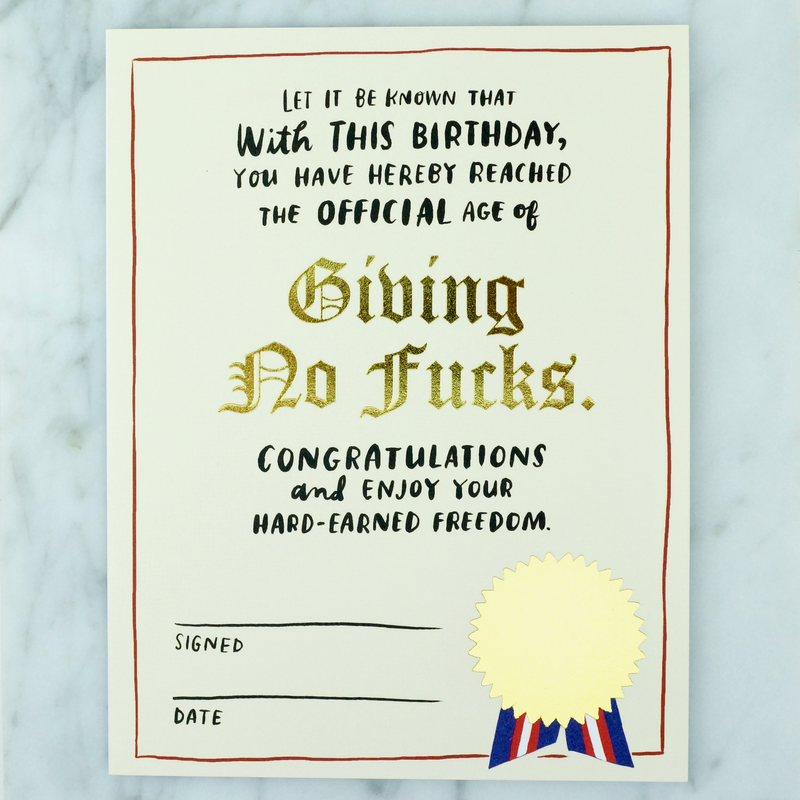 Birthday Decree Card