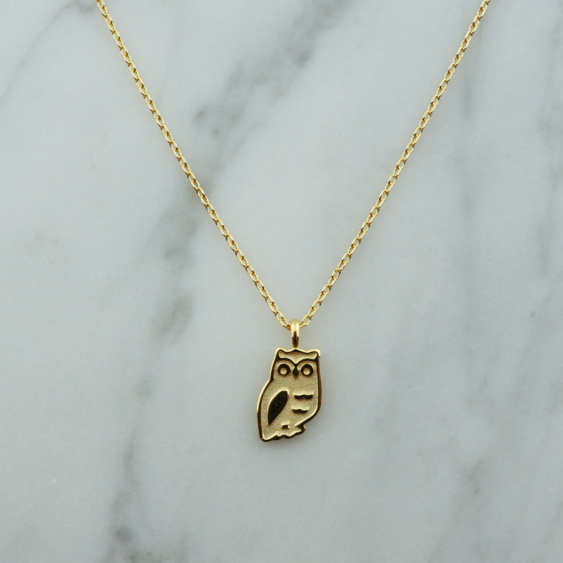 Dainty Owl Pendant Necklace