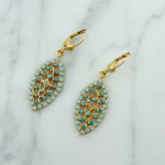 Marquis Pacific Opal Crystal Earrings
