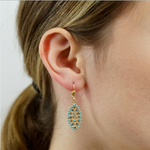 Marquis Pacific Opal Crystal Earrings