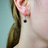 Small Round Crystal Earrings