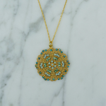 Pacific Opal Filigree Necklace