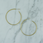 Textured Solid Hoop Earrings