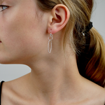 Oval Circle Earrings