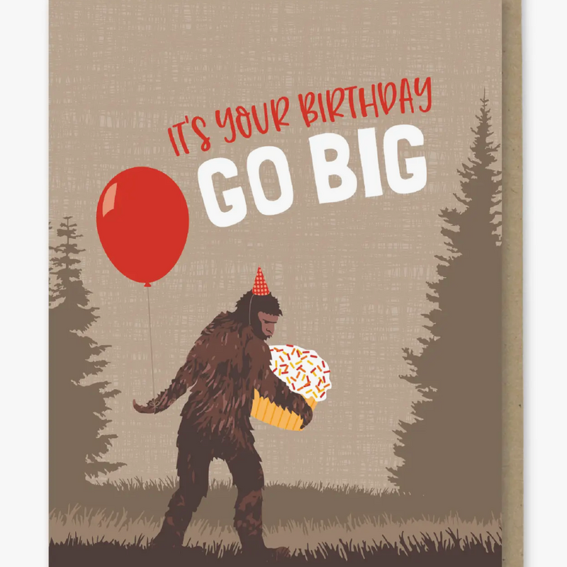 Go Big Birthday Card