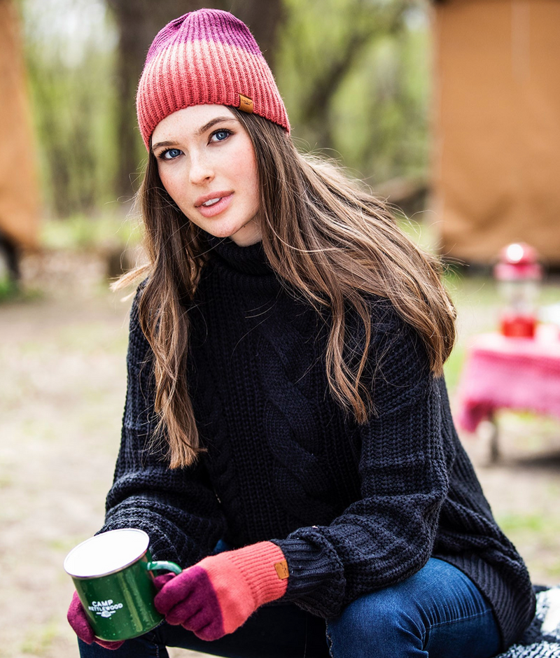 Britt's Knits Double Dip Beanie Hat CIDER