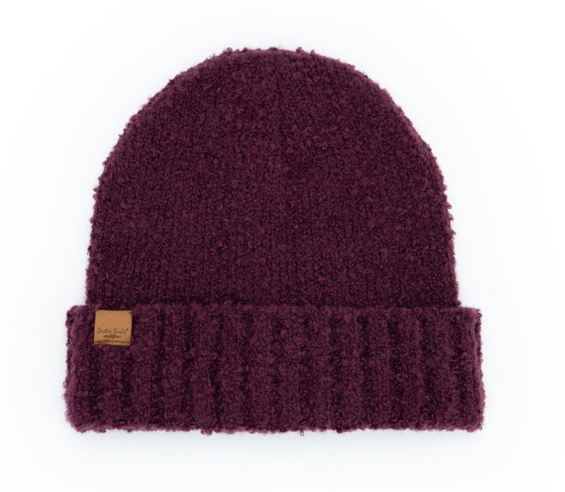 Britt's Knits Common Good Recycled Beanie WINE