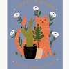 Birthday Cat and Cactus