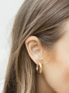 Medium Thick Hoop Earrings