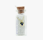 Birthstone Bottle Necklace - February/Amethyst