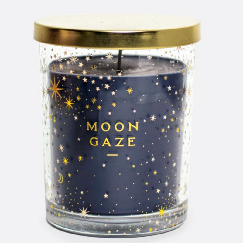 Moon Gaze Sky Glass Candle