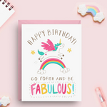 Unicorn Birthday Card
