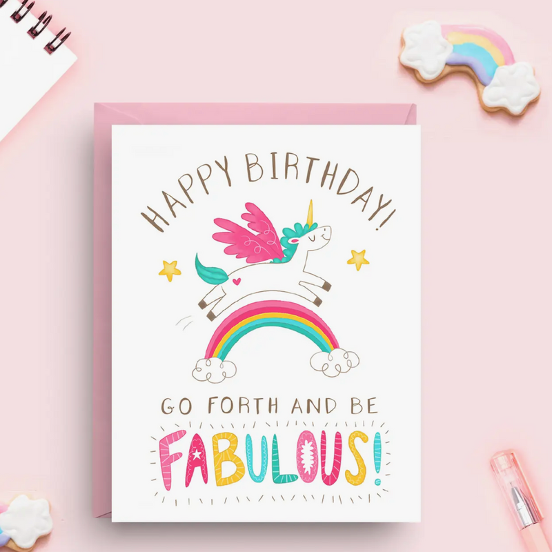 Unicorn Birthday Card