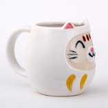 Daruma Cat - White