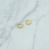 Huggies with Round CZ Accents Earrings