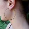 Thin Large Hoop Earrings