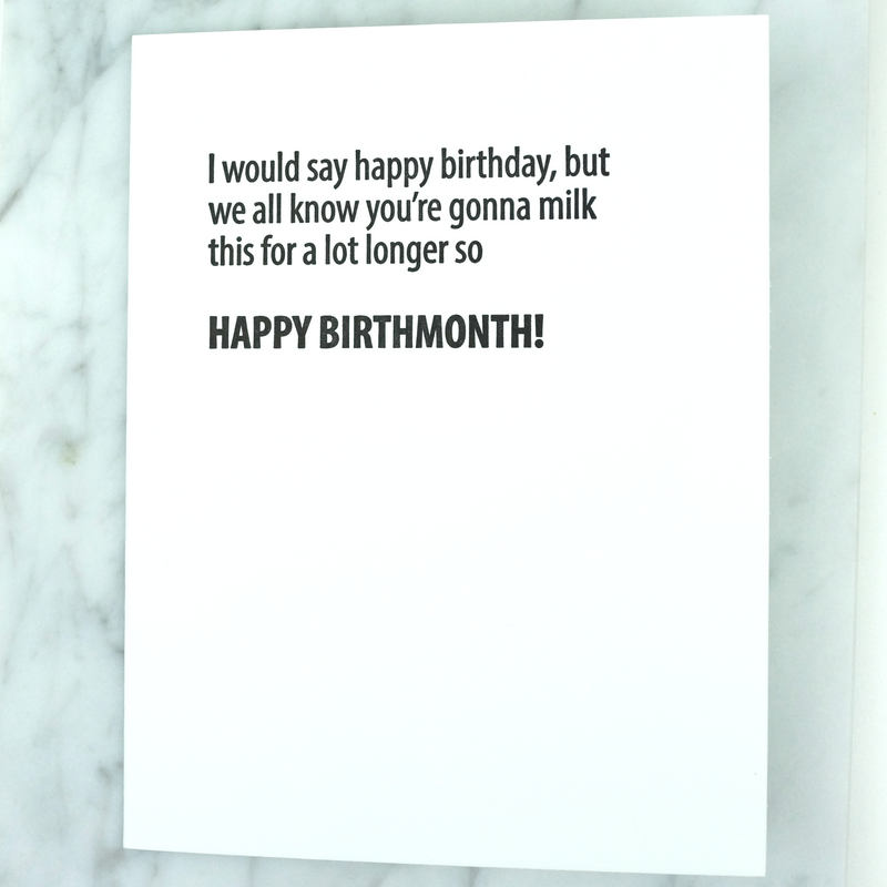 Birthmonth Birthday Card